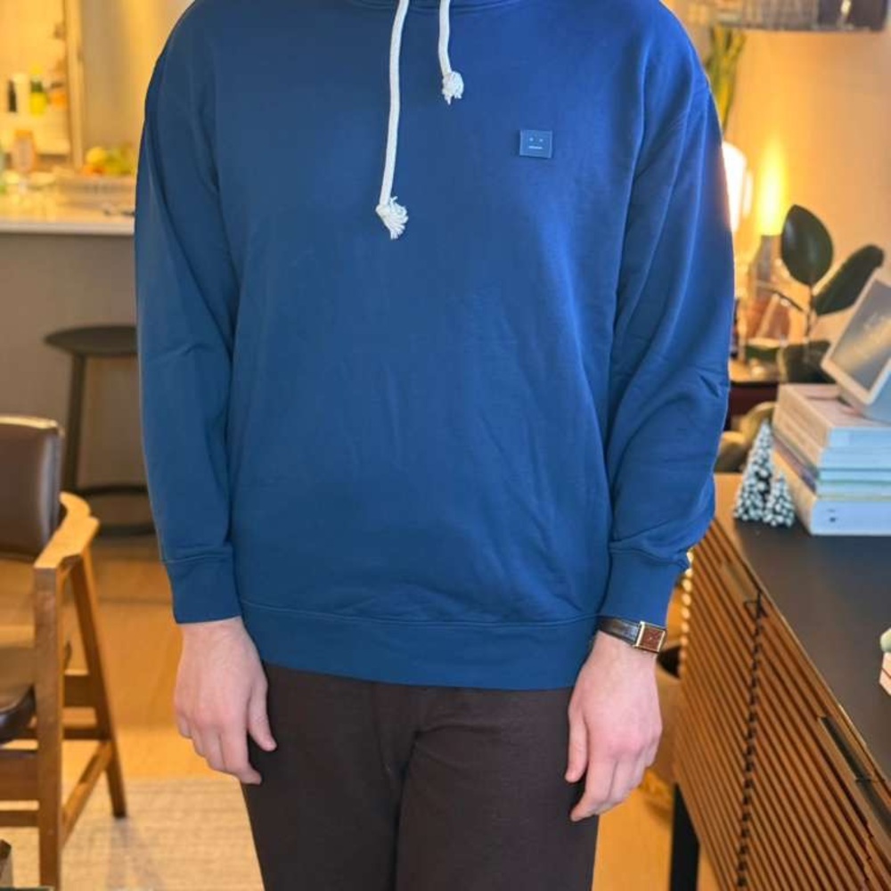 Acne Studios Blue Hoodie | Minimalist | Relaxed Fit